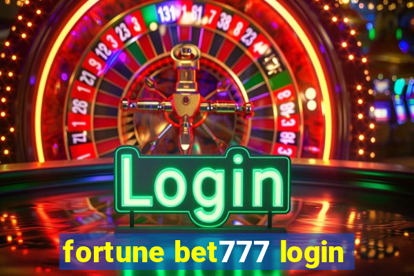 fortune bet777 login