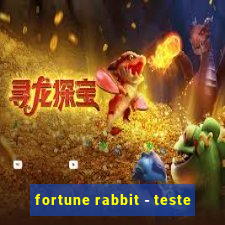 fortune rabbit - teste