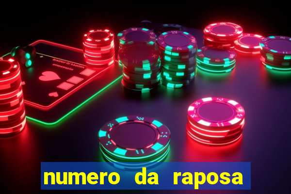 numero da raposa jogo do bicho