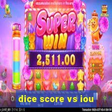 dice score vs iou