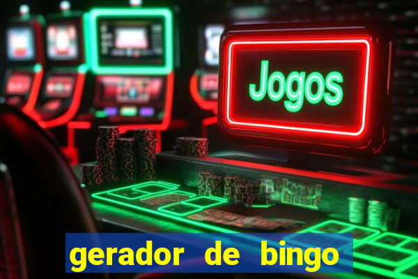 gerador de bingo de palavras