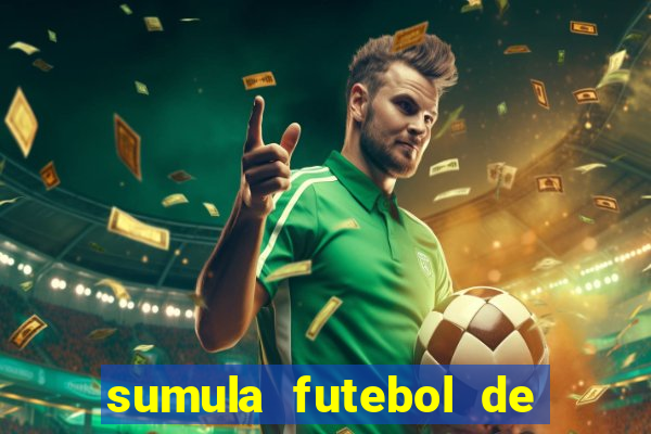 sumula futebol de campo word