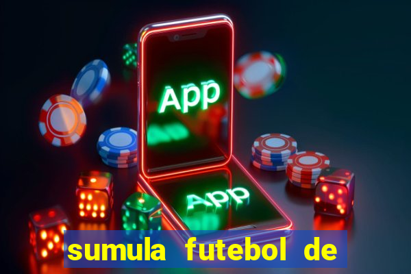 sumula futebol de campo word