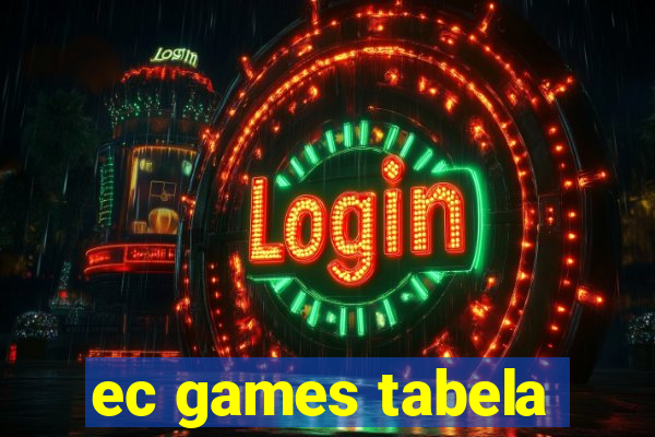 ec games tabela