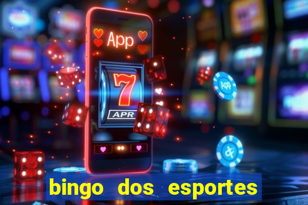 bingo dos esportes para imprimir