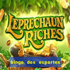 bingo dos esportes para imprimir