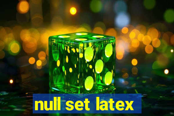 null set latex