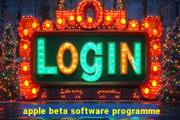 apple beta software programme