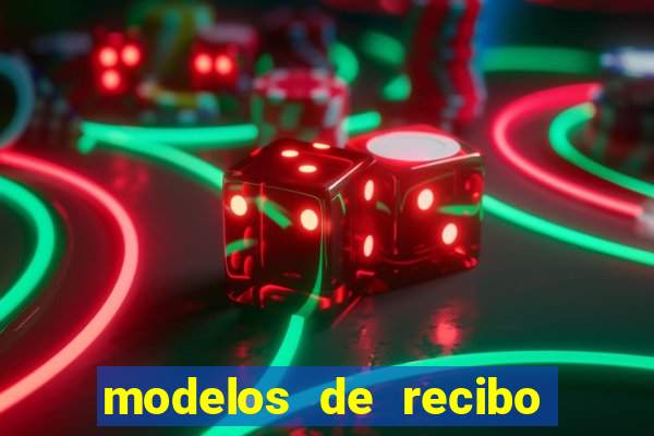 modelos de recibo de pagamento word