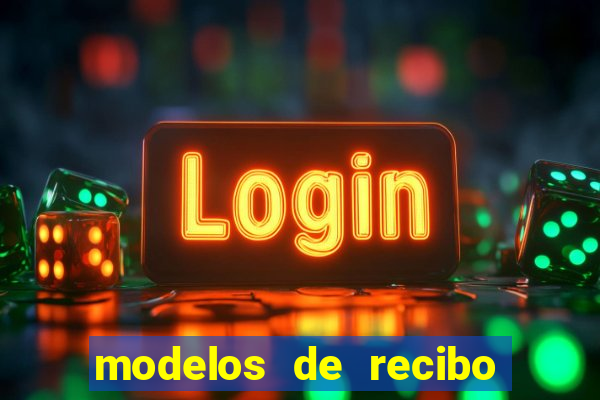 modelos de recibo de pagamento word