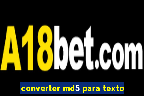 converter md5 para texto