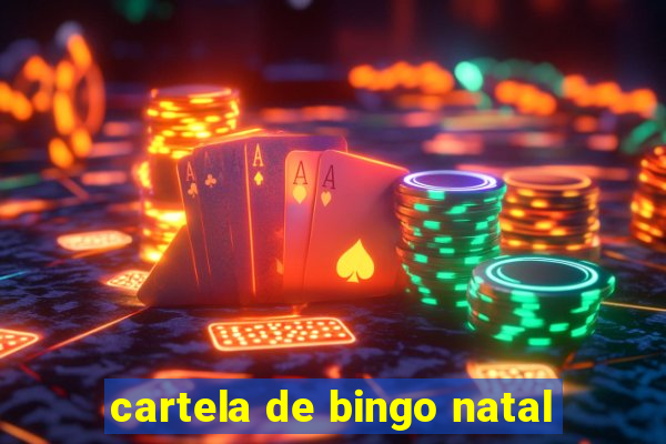 cartela de bingo natal