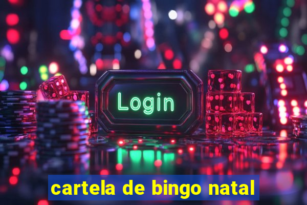 cartela de bingo natal