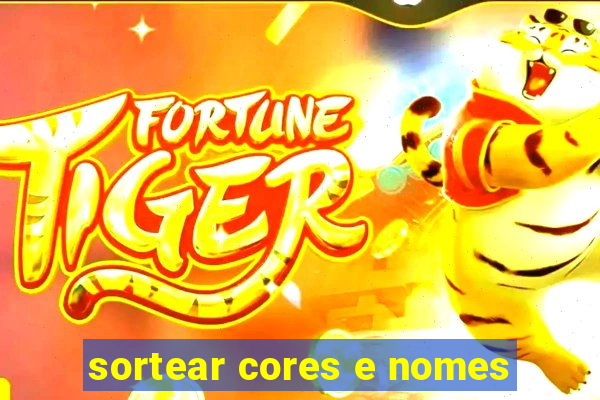 sortear cores e nomes