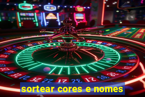 sortear cores e nomes