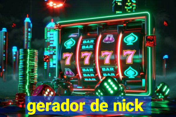 gerador de nick