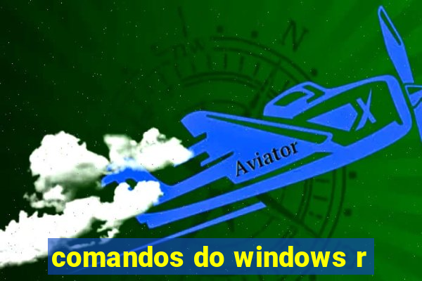 comandos do windows r