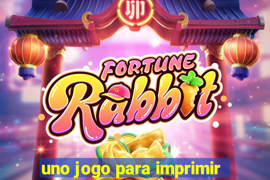 uno jogo para imprimir