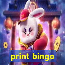 print bingo