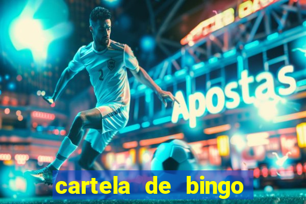 cartela de bingo cha de panela