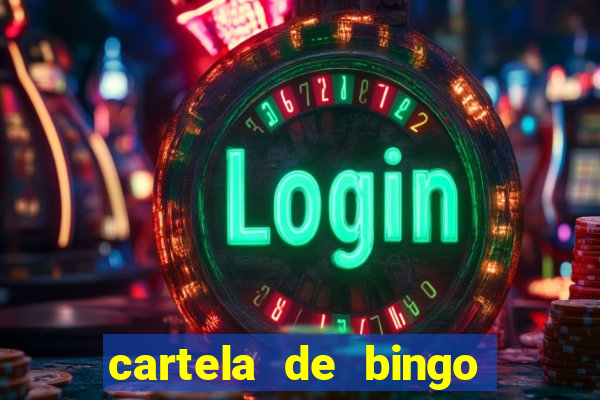 cartela de bingo cha de panela