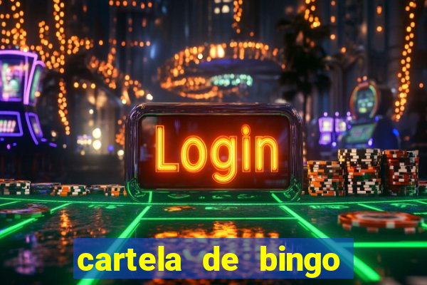 cartela de bingo cha de panela