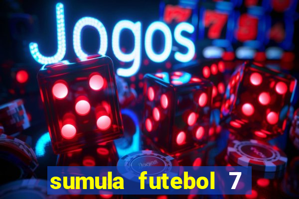 sumula futebol 7 society excel