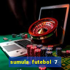 sumula futebol 7 society excel