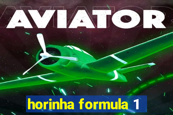 horinha formula 1