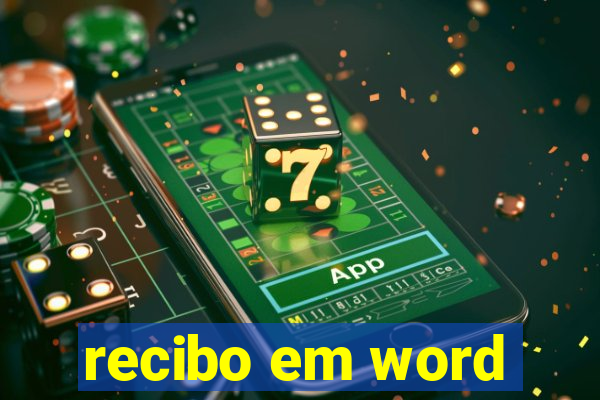 recibo em word