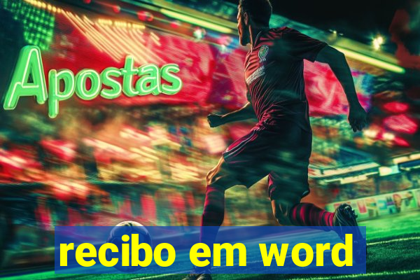 recibo em word