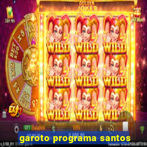 garoto programa santos