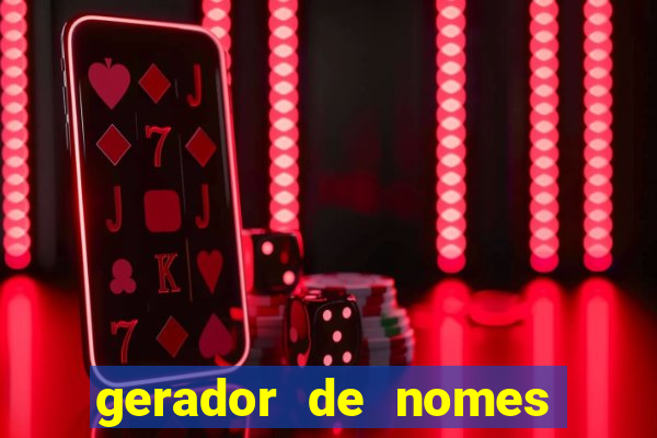 gerador de nomes para jogos