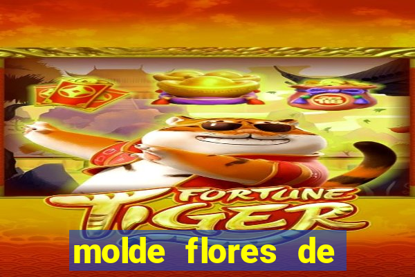 molde flores de papel para imprimir