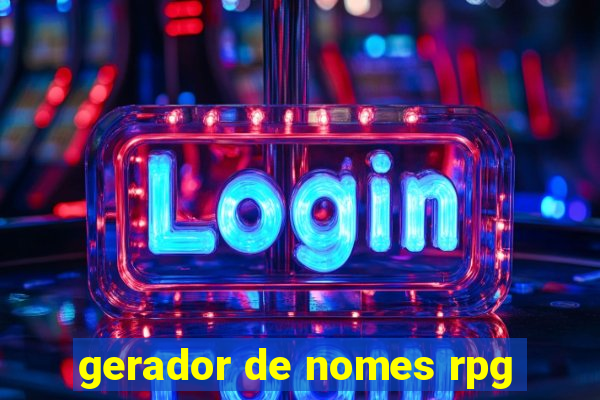 gerador de nomes rpg