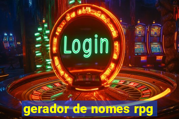 gerador de nomes rpg