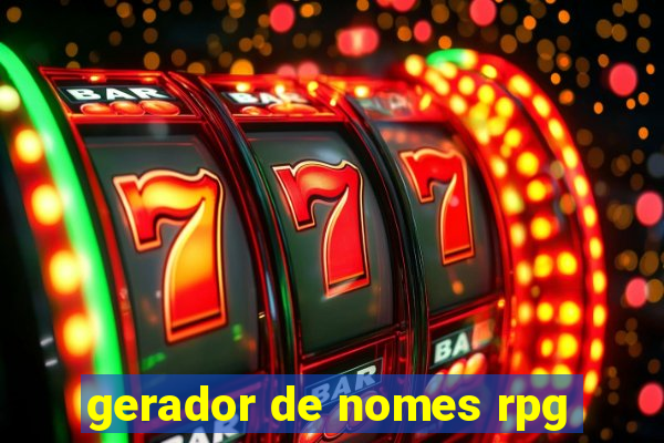 gerador de nomes rpg