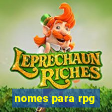 nomes para rpg