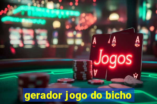 gerador jogo do bicho