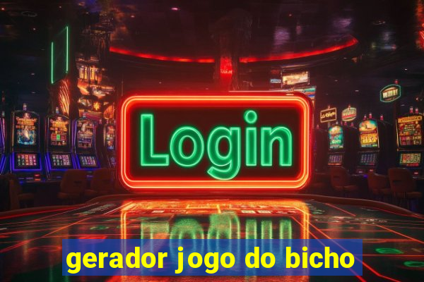 gerador jogo do bicho