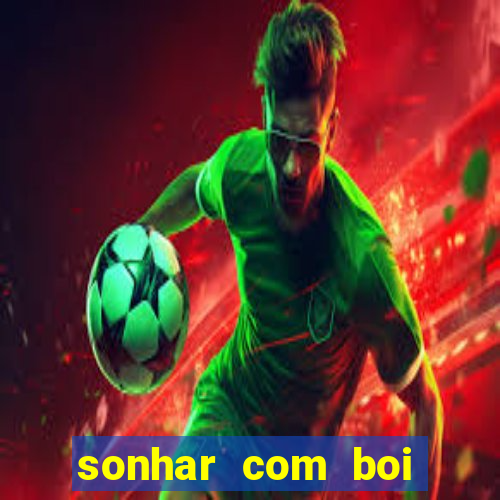 sonhar com boi jogo do bicho