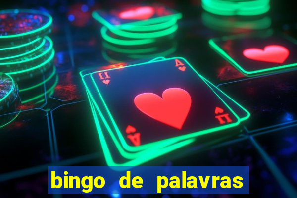 bingo de palavras de natal