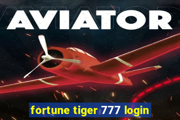 fortune tiger 777 login