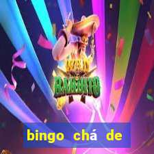 bingo chá de bebê excel