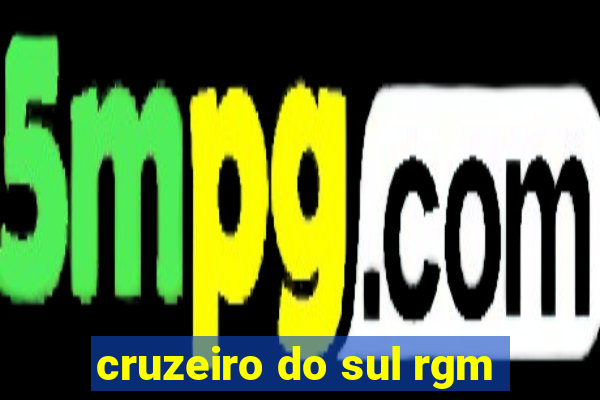 cruzeiro do sul rgm