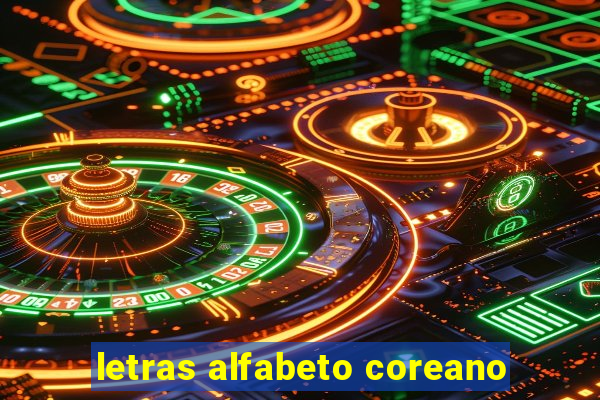 letras alfabeto coreano