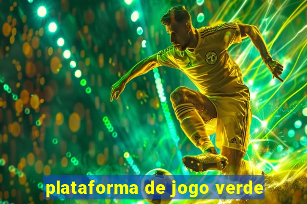 plataforma de jogo verde