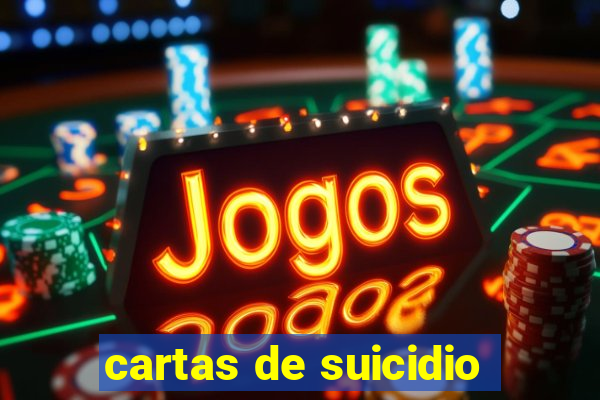 cartas de suicidio