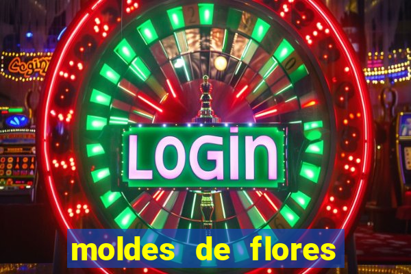 moldes de flores gigantes para imprimir