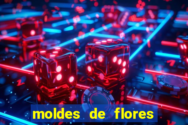 moldes de flores gigantes para imprimir